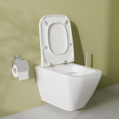 VitrA Integra Square Wall Hung Pan Only - White