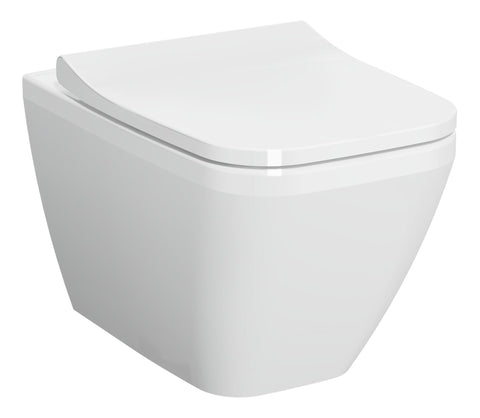 VitrA Integra Square Wall Hung Pan Only - White
