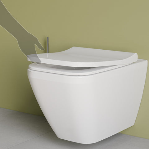 VitrA Integra Square Rimless Wall Hung Pan Only - White