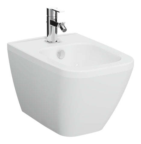 VitrA Integra Square Wall Hung Bidet - White