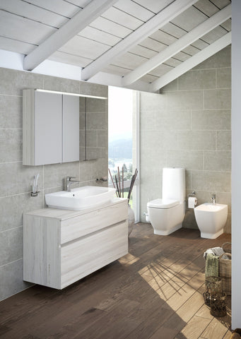 VitrA Integra Square Back to Wall Bidet - White