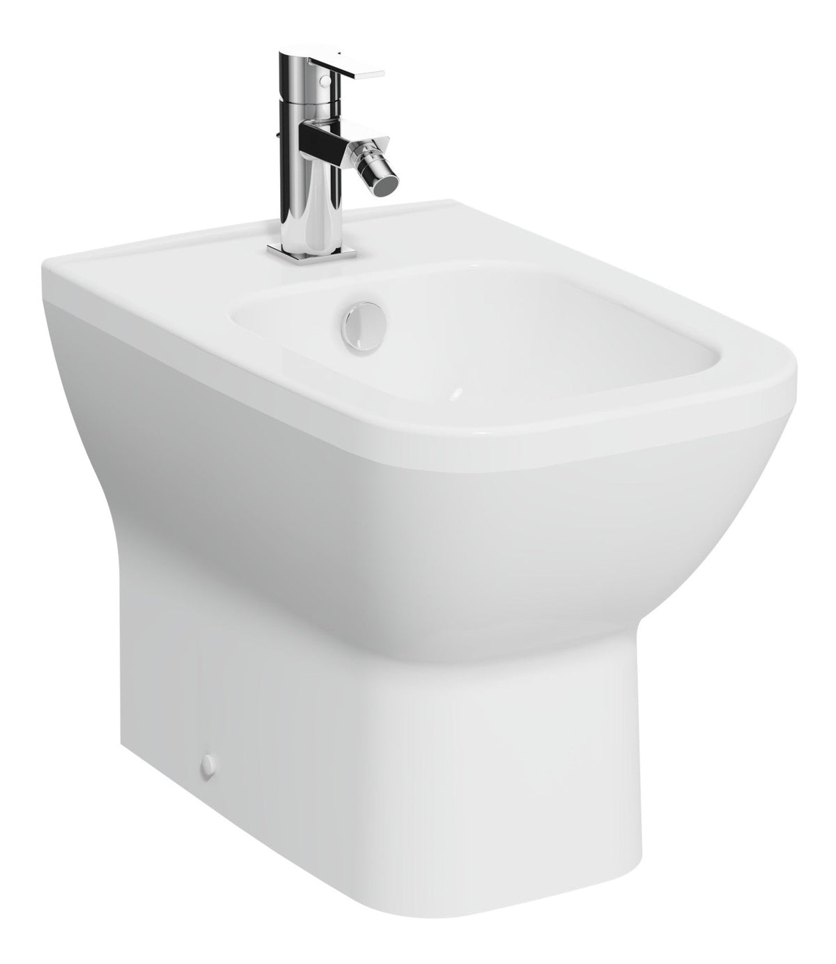 VitrA Integra Square Back to Wall Bidet - White