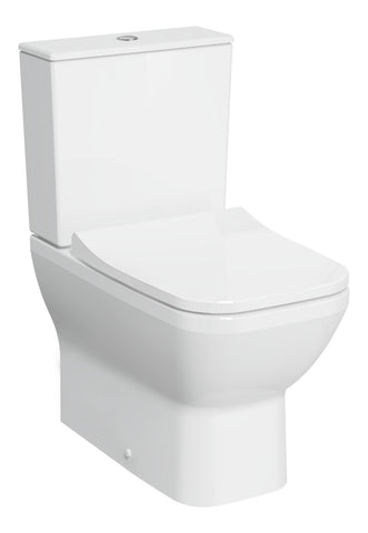 VitrA Integra Square Rimless Fully Shrouded Close Coupled Pan Only - White