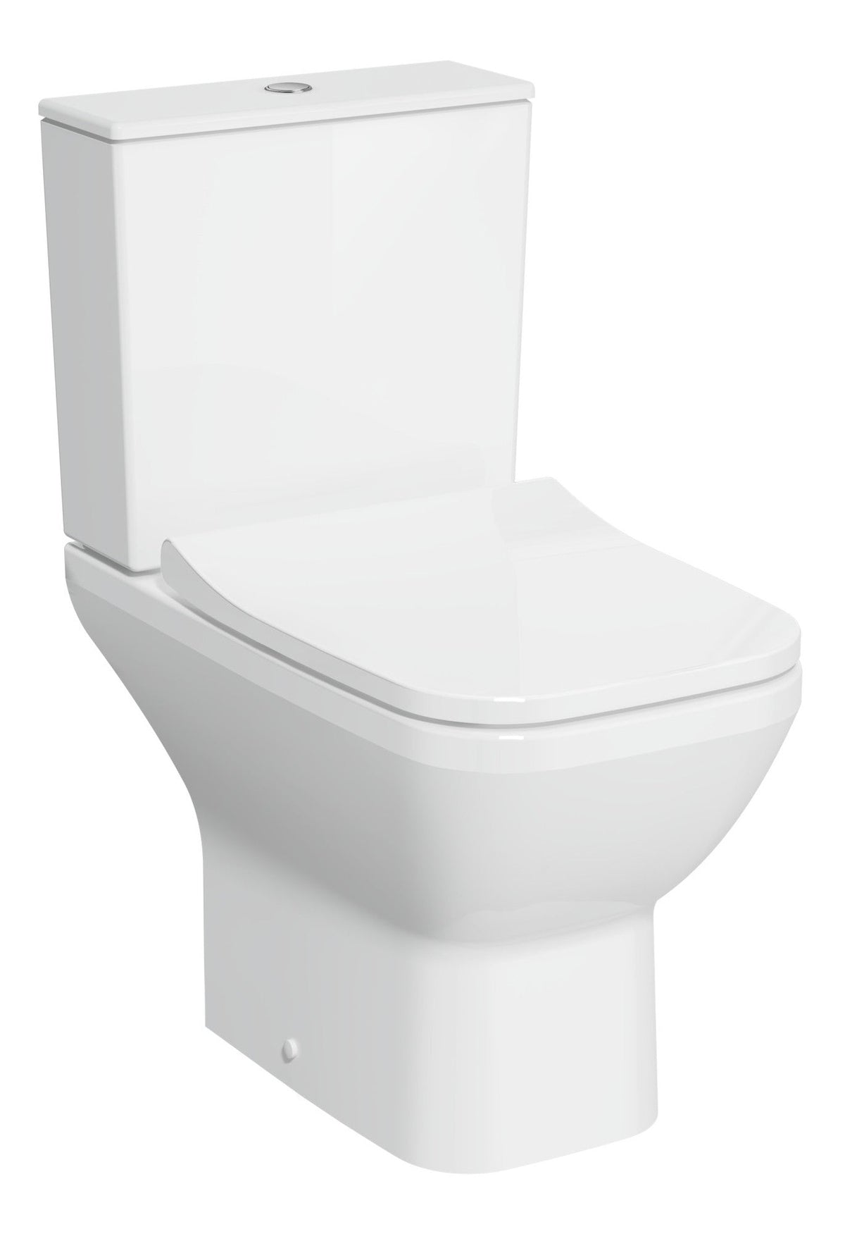 VitrA Integra Square Rimless Open Back Close Coupled Pan Only - White