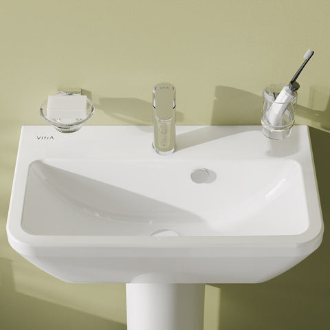 VitrA Integra 600x360mm 1TH Compact Basin w/Overflow - White