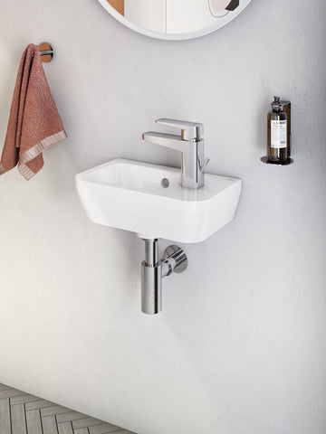 VitrA Integra 370x220mm 1TH Compact Basin (No Overflow) (RH) - White