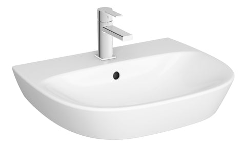 VitrA Zentrum 595x480mm 1TH Basin w/Overflow - White