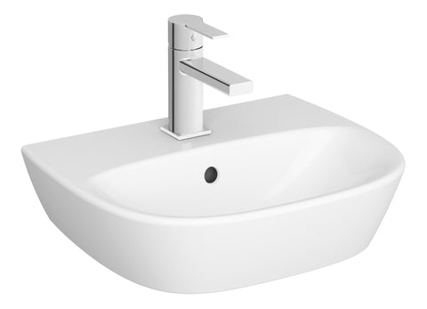 VitrA Zentrum 445x360mm 1TH Basin w/Overflow - White