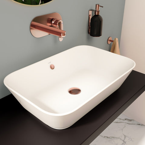 VitrA Geo 600x400mm 0TH Basin w/Overflow - White