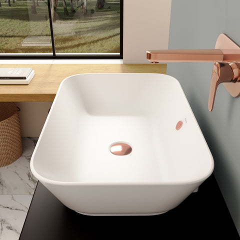 VitrA Geo 600x400mm 0TH Basin w/Overflow - White
