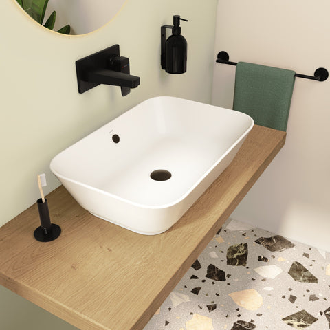 VitrA Geo 600x400mm 0TH Basin (No Overflow) - White