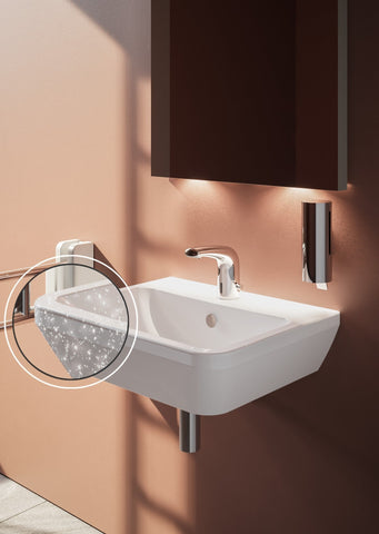 VitrA Geo 600x425mm 1TH Basin w/Overflow - White