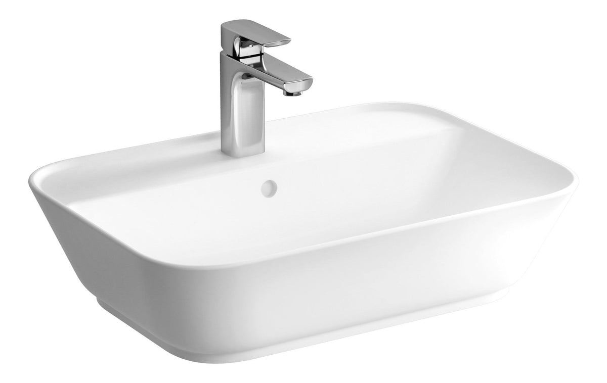 VitrA Geo 600x425mm 1TH Basin w/Overflow - White