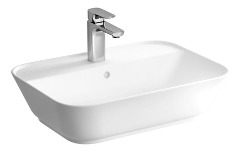 VitrA Geo 600x425mm 1TH Basin w/Overflow - White