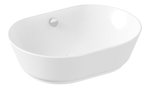 VitrA Geo 545x400mm 0TH Basin w/Overflow - White