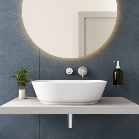 VitrA Geo 545x400mm 0TH Basin w/Overflow - White