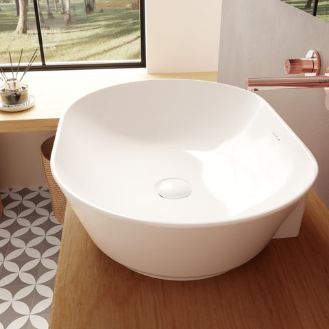 VitrA Geo 545x400mm 0TH Basin (No Overflow) - White