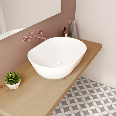 VitrA Geo 545x400mm 0TH Basin (No Overflow) - White