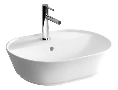 VitrA Geo 545x430mm 1TH Basin w/Overflow - White