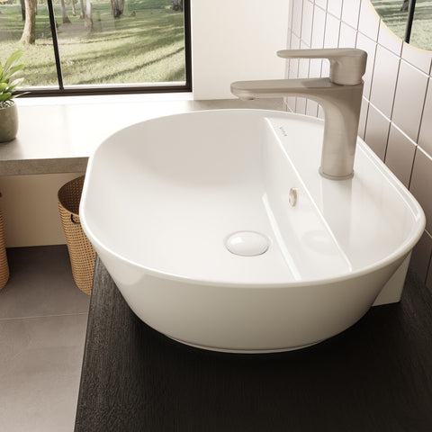 VitrA Geo 545x430mm 1TH Basin w/Overflow - White