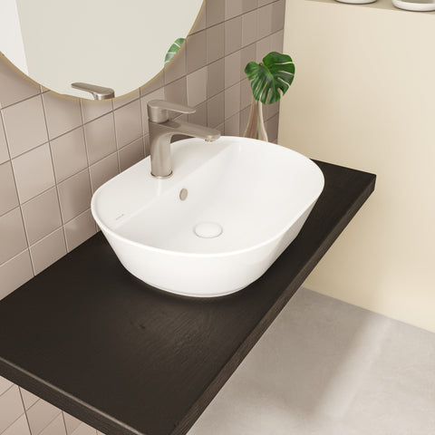 VitrA Geo 545x430mm 1TH Basin w/Overflow - White