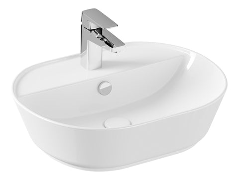 VitrA Geo 545x430mm 1TH Basin w/Overflow - White
