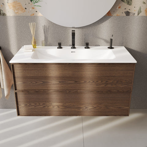 VitrA Suit 3-Hole Basin Mixer - Gloss Black