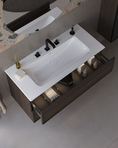 VitrA Suit 3-Hole Basin Mixer - Gloss Black