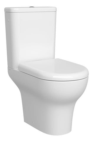VitrA Zentrum SmoothFlush Open Back Close Coupled Pan Only - White