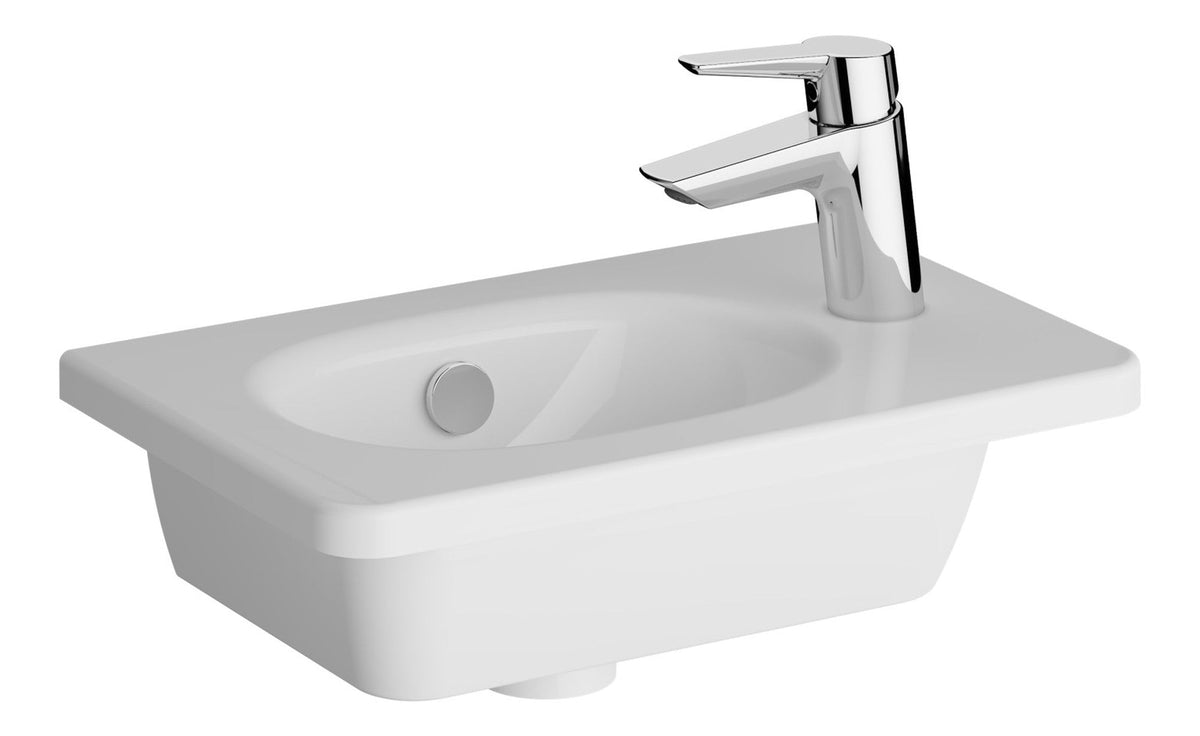 VitrA Zentrum 450x290mm 1TH Vanity Basin w/Overflow - White