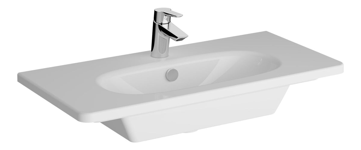VitrA Zentrum 805x390mm 1TH Vanity Basin w/Overflow - White