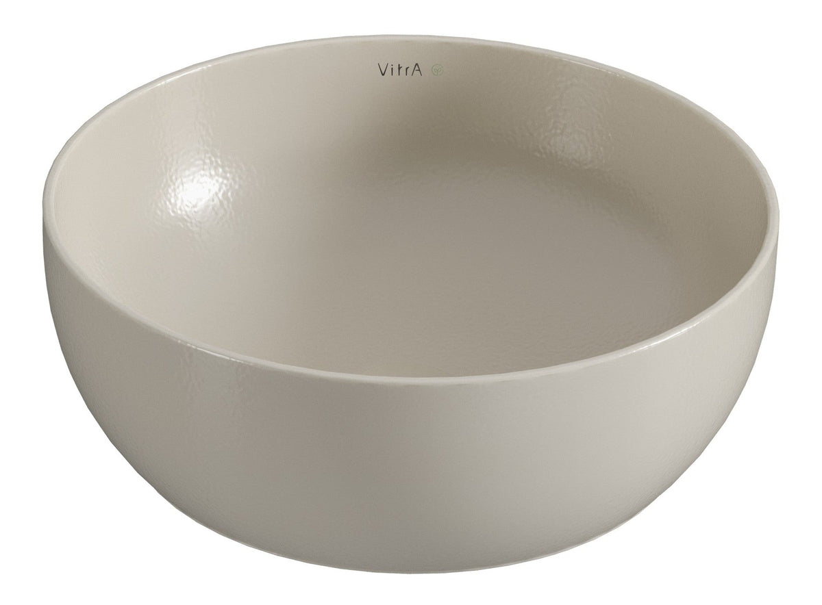 VitrA Outline 405x405mm Recycled 0TH Basin Only - Matt Taupe