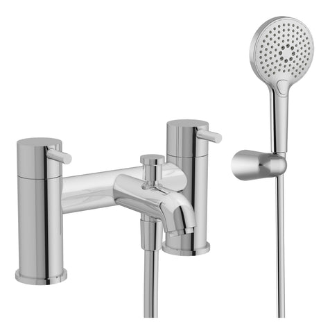VitrA Minimax S 2-Hole Bath/Shower Mixer - Chrome