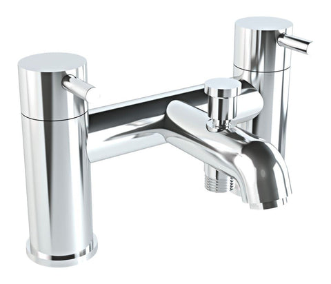 VitrA Minimax S 2-Hole Bath/Shower Mixer - Chrome