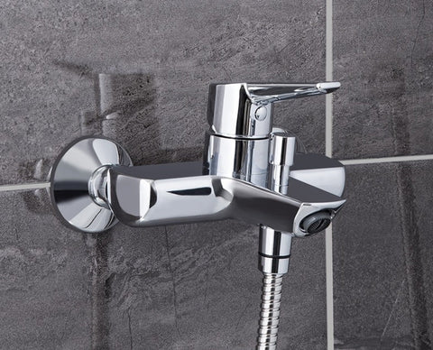 VitrA Solid S Wall Mounted Bath/Shower Mixer - Chrome
