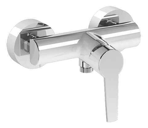 VitrA Solid S Wall Mounted Shower Mixer - Chrome