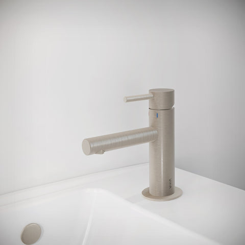 VitrA Origin Compact Basin Mixer - Brushed Nickel