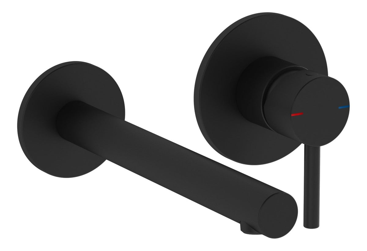 VitrA Origin Wall Mounted 2-Hole Basin Mixer - Matt Black