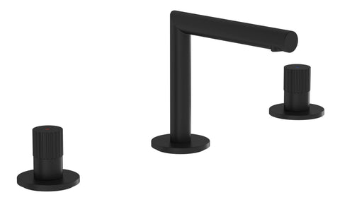 VitrA Origin 3-Hole Basin Mixer - Matt Black