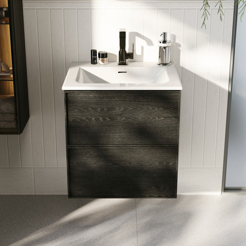 VitrA Suit Basin Mixer (Side Handle) - Gloss Black
