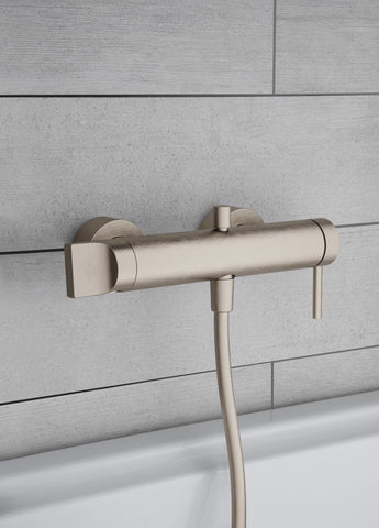 VitrA Origin Wall Mounted Shower Mixer - Brushed Nickel