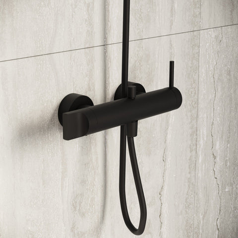 VitrA Origin Wall Mounted Shower Mixer - Matt Black