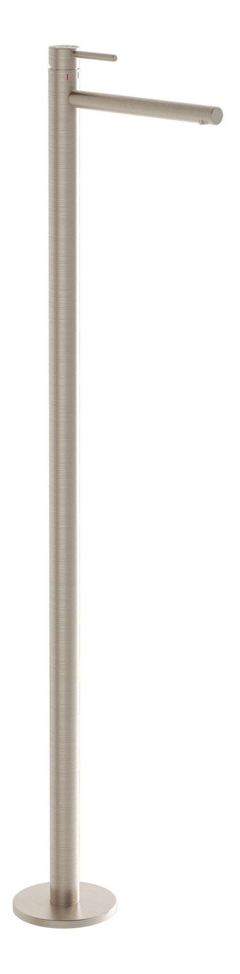 VitrA Origin Floor Standing Basin Mixer - Brushed Nickel