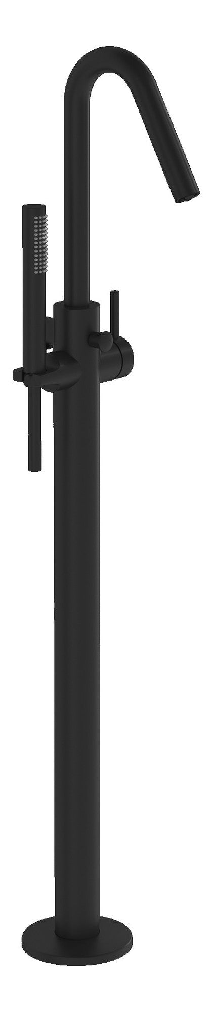 VitrA Origin Floor Standing Bath Filler - Matt Black