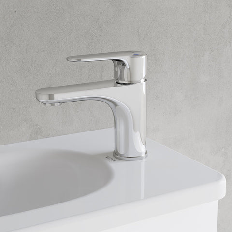 VitrA Root Round Compact Basin Mixer - Chrome