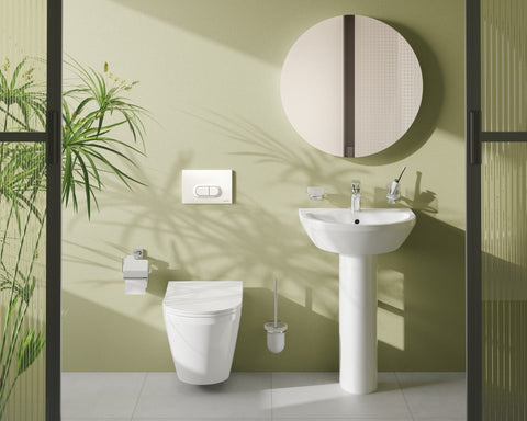 VitrA Root Round Compact Basin Mixer - Chrome