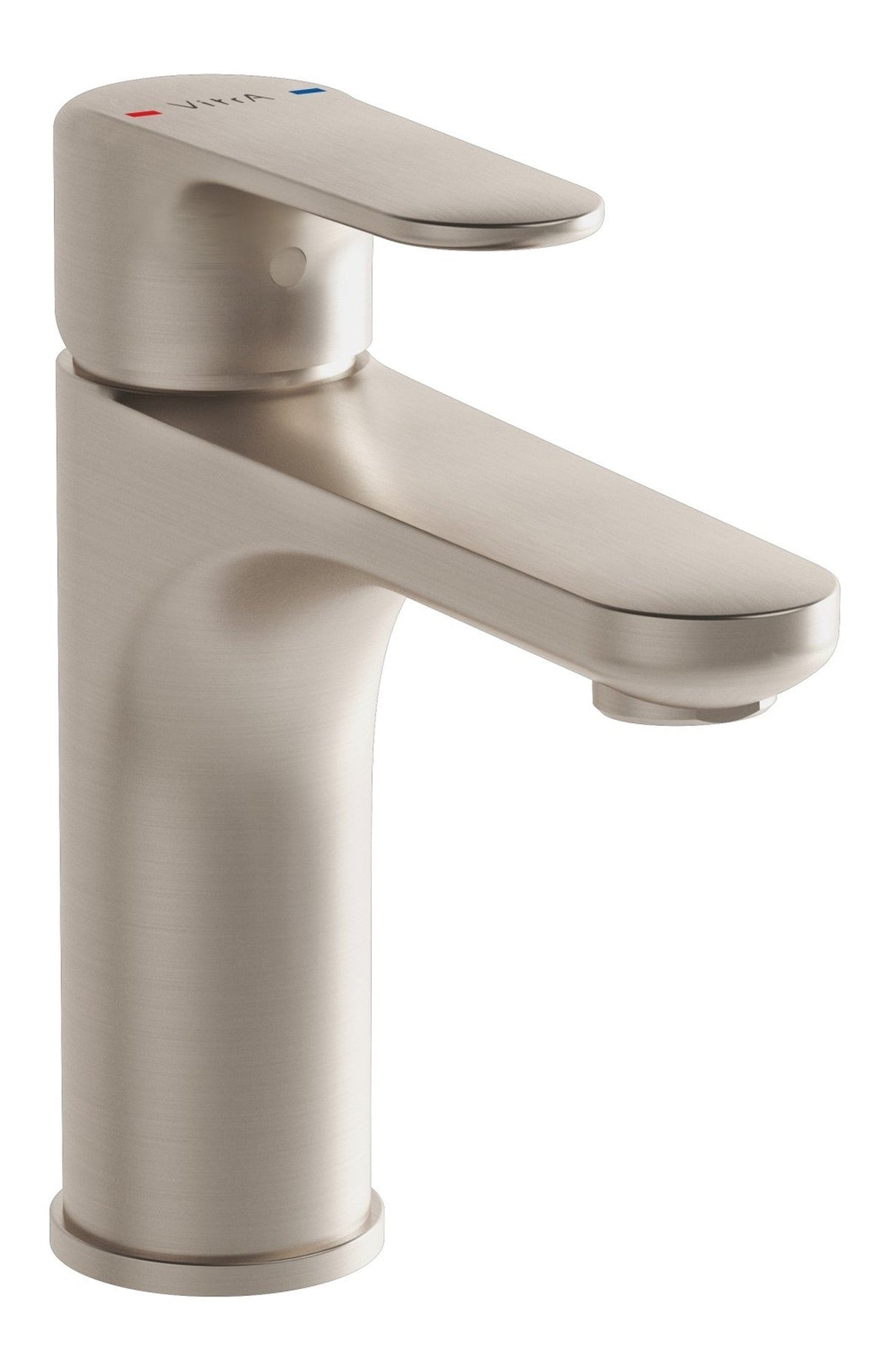 VitrA Root Round Basin Mixer - Brushed Nickel
