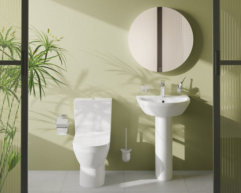 VitrA Root Round Basin Mixer - Chrome