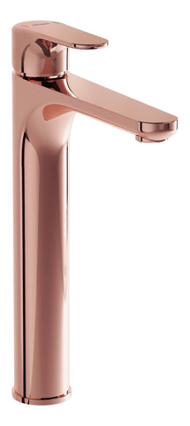 VitrA Root Round Tall Basin Mixer - Soft Copper