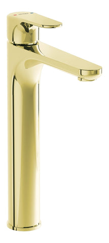 VitrA Root Round Tall Basin Mixer - Soft Gold